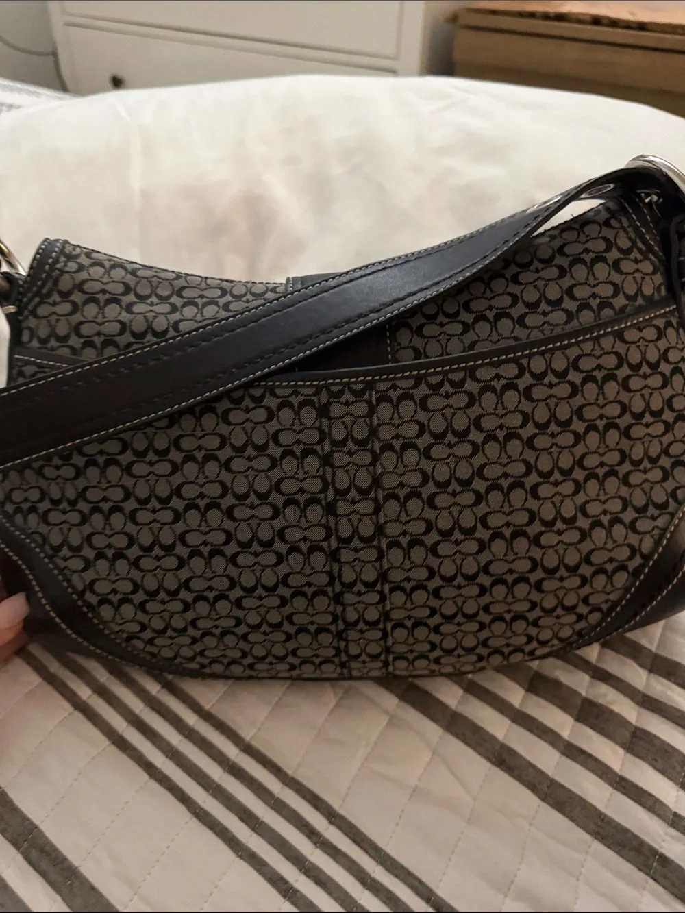 Coach Soho Mini C Flap Hobo Shoulder Bag